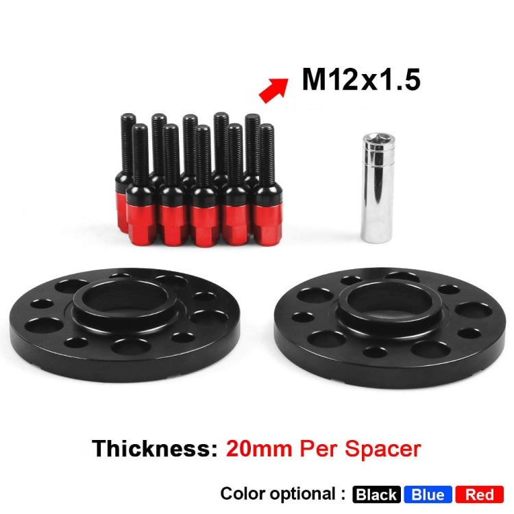 For Mercedes-Benz 20mm Car Modified Wheel Hub Flange Center Wheel Spacer with M12x1.5 Screws (Red) - free shipping - PMC TechLife - Order now!
