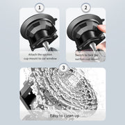UBA-P1L Car Flexible Tablet Suction Cup Clamp Holder with Extension Rod without Remote Control