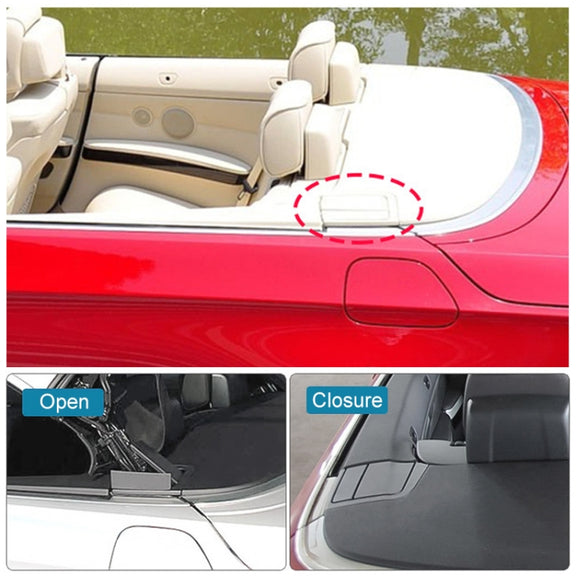 For BMW 3 Series E93 Left Driving Car Convertible Rear Platform Left Hinge Cover Folding Cover 5437 7174 545(Black)