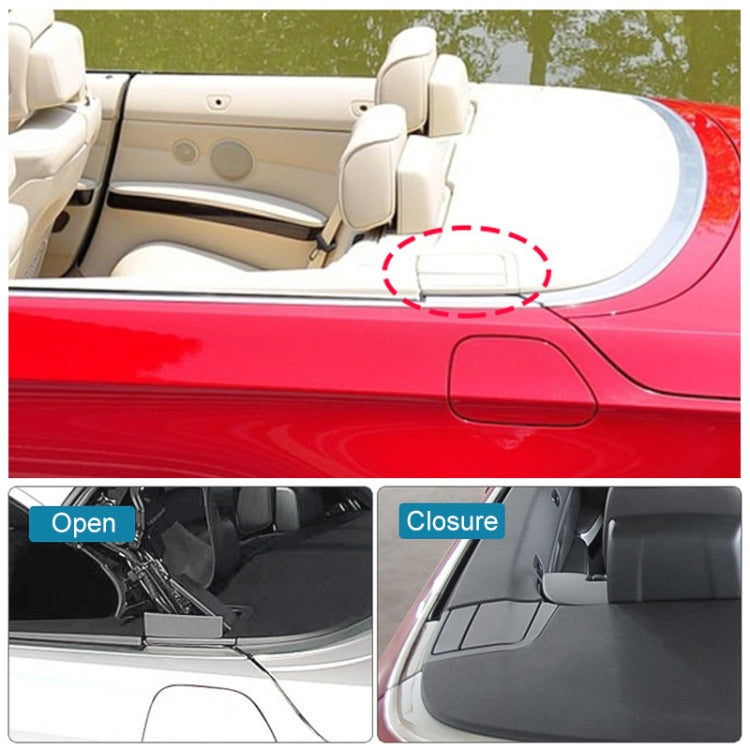 For BMW 3 Series E93 Left Driving Car Convertible Rear Platform Left Hinge Cover Folding Cover 5437 7174 545(Black)