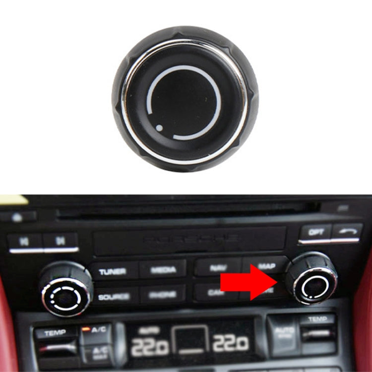 For Porsche Cayenne Left Driving Car Right CD Player Volume Adjustment Knob Cover 97064292901 - Car Switches by PMC TechLife | Online Shopping South Africa | PMC TechLife | Buy Now Pay Later Mobicred