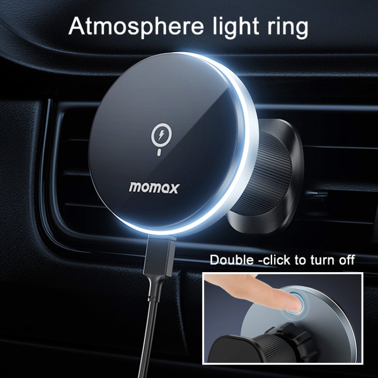MOMAX CM25A Magnetic Wireless Charger Car Air Outlet Phone Holder - free shipping - PMC TechLife - Order now!