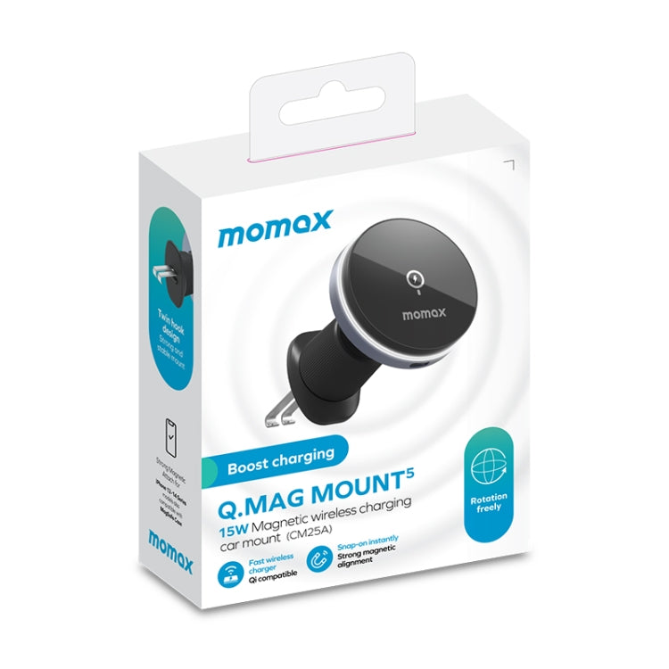 MOMAX CM25A Magnetic Wireless Charger Car Air Outlet Phone Holder - free shipping - PMC TechLife - Order now!