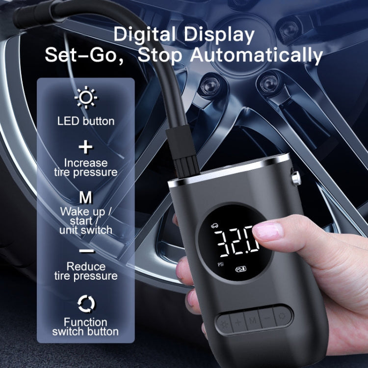 Car Portable Mini Wireless Digital Display Tire Inflator Pump - free shipping - PMC TechLife - Order now!