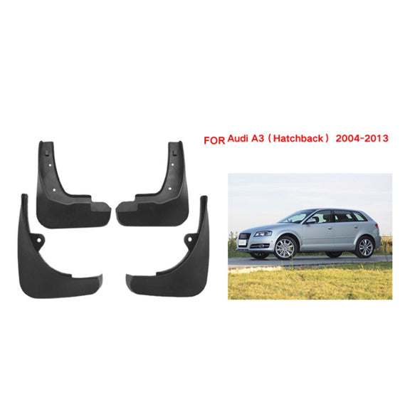 For Audi A3 2004-2013 4pcs/Set Car Auto Soft Plastic Splash Flaps Fender Guard