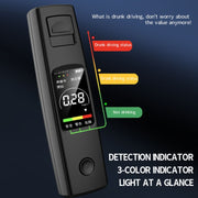 CSY-100 Portable Air Blowing High Precision Digital Alcohol Tester, English Version (White)