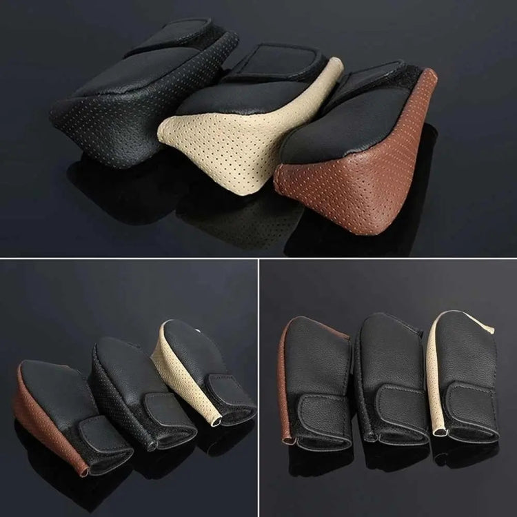 Universal Car PU Leather Gear Shift Knob Protective Cover (Black) - Shift Knob by PMC TechLife | Online Shopping South Africa | PMC TechLife | Buy Now Pay Later Mobicred