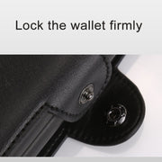 X-7 Antimagnetic RFID  Multi-functional Aluminum Crazy Horse Texture Leather Card Bag Wallet(Black)