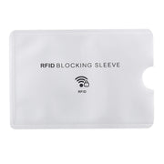 100pcs Aluminum Foil Anti Theft RFID Blocking Sleeve Card Protector, Size: 9.1*6.3cm