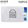 100pcs Aluminum Foil Anti Theft RFID Blocking Sleeve Card Protector, Size: 9.1*6.3cm - free shipping - PMC TechLife - Order now!