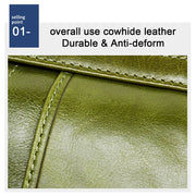 3520 Long Cowhide Leather Folding Anti-magnetic RFID Wallet for Ladies, with Card Slots(Red)