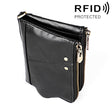 3533 Long Crazy Horse Texture Cowhide Leather Folding Anti-magnetic RFID Wallet Clutch Bag for Men, with Card Slots(Black) - Antimagnetic RFID Package by PMC TechLife | Online Shopping South Africa | PMC TechLife | Buy Now Pay Later Mobicred
