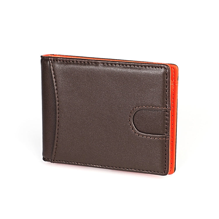 9606 Cowhide Leather Anti-magnetic RFID Multiple Card Slots Wallet for Men, with Zipper Bag(Coffee) - Antimagnetic RFID Package by PMC TechLife | Online Shopping South Africa | PMC TechLife | Buy Now Pay Later Mobicred