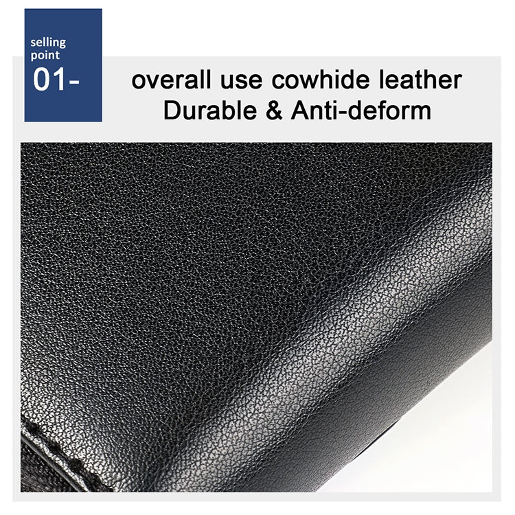 KB152 Butterfly Pattern Zipper Cowhide Leather Organ Shape Multiple Card Slots Anti-magnetic RFID Wallet for Ladies(Blue)