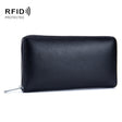 Two-Layer Cowhide Leather Organ Card Holder Multiple-Card RFID Anti-Theft Wallet Bag(Black) - free shipping - PMC TechLife - Order now!