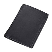 Genuine Cowhide Leather 3-folding Card Holder Wallet RFID Blocking Card Bag Protect Case for Men, Size: 13*10.2*2.5cm