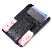 Cowhide Leather Solid Color Card Holder Wallet RFID Blocking Card Bag Protect Case with 3 Card Slots & Photo Frame, Size: 110*77*4mm(Coffee)