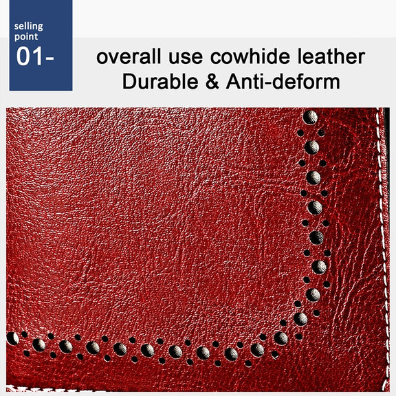 3556 Large Capacity Long Multi-function Anti-magnetic RFID Wallet Clutch for Ladies with Card Slots (Red)