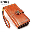 3556 Large Capacity Long Multi-function Anti-magnetic RFID Wallet Clutch for Ladies with Card Slots (Brown) - Antimagnetic RFID Package by PMC TechLife | Online Shopping South Africa | PMC TechLife | Buy Now Pay Later Mobicred