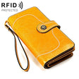 3555 Large Capacity Long Multi-function Anti-magnetic RFID Wallet Clutch for Ladies with Card Slots (Yellow) - Antimagnetic RFID Package by PMC TechLife | Online Shopping South Africa | PMC TechLife | Buy Now Pay Later Mobicred