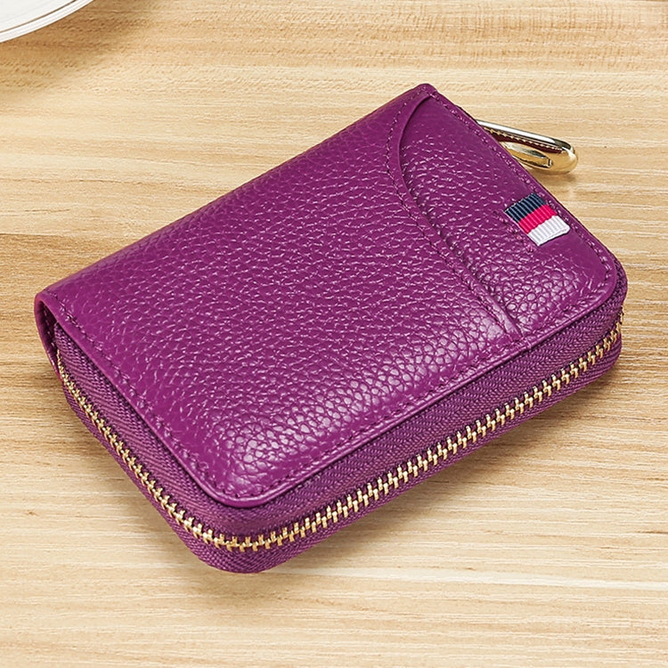 KB151 Multi-card Anti-magnetic RFID Organ Card Package Ladies Wallet (Purple) - Antimagnetic RFID Package by PMC Jewellery | Online Shopping South Africa | PMC Jewellery | Buy Now Pay Later Mobicred