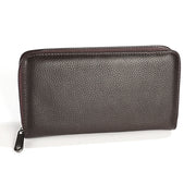 KB196 Top-grain Leather Large Capacity Multi-function 36-Bit Anti-magnetic RFID Organ Card Package Wallet(Coffee)