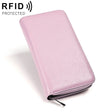 KB196 Top-grain Leather Large Capacity Multi-function 36-Bit Anti-magnetic RFID Organ Card Package Wallet(Purple) - Antimagnetic RFID Package by PMC TechLife | Online Shopping South Africa | PMC TechLife | Buy Now Pay Later Mobicred