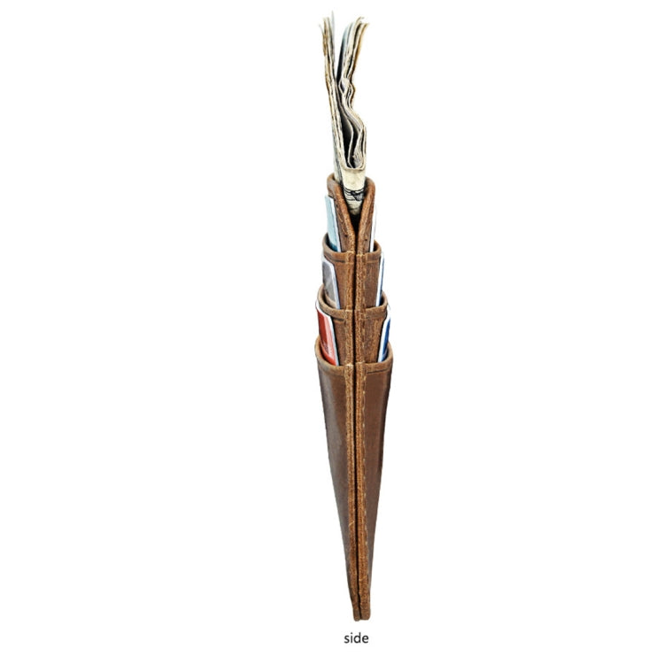 KB108 Antimagnetic RFID Fashion Crazy Horse Texture Bus Credit Card Package burglar brush - Antimagnetic RFID Package by PMC TechLife | Online Shopping South Africa | PMC TechLife | Buy Now Pay Later Mobicred