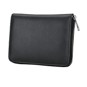 Antimagnetic RFID Multi-functional Genuine Leather Card Package(Black)