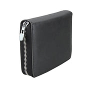 Antimagnetic RFID Multi-functional Genuine Leather Card Package(Black)