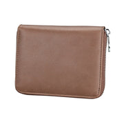 Antimagnetic RFID Multi-functional Genuine Leather Card Package(Coffee)