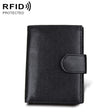 Antimagnet RFID Genuine Leather Wallet / Passport Package / Cowhide Card Slot for man(Black) - Antimagnetic RFID Package by PMC TechLife | Online Shopping South Africa | PMC TechLife | Buy Now Pay Later Mobicred