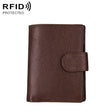Antimagnet RFID Genuine Leather Wallet / Passport Package / Cowhide Card Slot for man(Coffee) - free shipping - PMC TechLife - Order now!