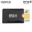 100pcs Aluminum Foil RFID Blocking Credit Card ID Bank Card Case, Size: 9 x 6.3cm (Black) - Antimagnetic RFID Package by PMC TechLife | Online Shopping South Africa | PMC TechLife | Buy Now Pay Later Mobicred