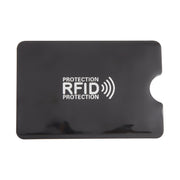 100pcs Aluminum Foil RFID Blocking Credit Card ID Bank Card Case, Size: 9 x 6.3cm (Black)