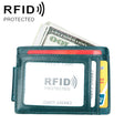 KB80 Antimagnetic RFID Crazy Horse Texture Oil Wax Leather Card Holder Wallet Billfold for Men and Women (Blue) - Antimagnetic RFID Package by PMC TechLife | Online Shopping South Africa | PMC TechLife | Buy Now Pay Later Mobicred