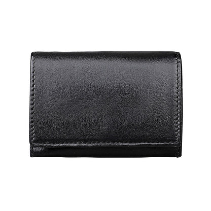 KB171 Antimagnetic RFID Crazy Horse Texture Leather Card Holder Wallet for Men and Women(Black) - free shipping - PMC Jewellery - Order now!
