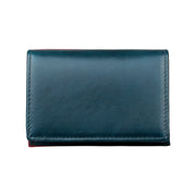 KB171 Antimagnetic RFID Crazy Horse Texture Leather Card Holder Wallet for Men and Women(Blue)