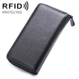 902 Antimagnetic RFID Litchi Texture Women Large Capacity Hand Wallet Purse Phone Bag with Card Slots(Black) - Antimagnetic RFID Package by PMC TechLife | Online Shopping South Africa | PMC TechLife | Buy Now Pay Later Mobicred