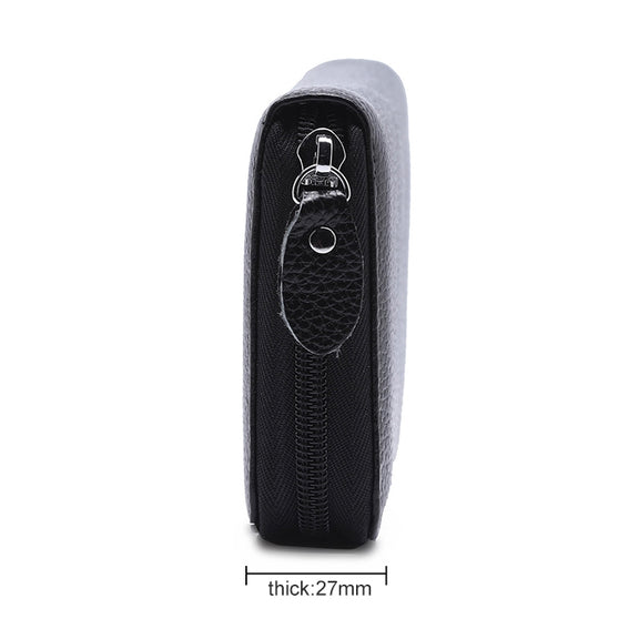 902 Antimagnetic RFID Litchi Texture Women Large Capacity Hand Wallet Purse Phone Bag with Card Slots(Black)