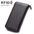 902 Antimagnetic RFID Litchi Texture Women Large Capacity Hand Wallet Purse Phone Bag with Card Slots(Coffee) - Antimagnetic RFID Package by PMC TechLife | Online Shopping South Africa | PMC TechLife | Buy Now Pay Later Mobicred