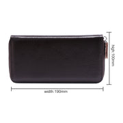 902 Antimagnetic RFID Litchi Texture Women Large Capacity Hand Wallet Purse Phone Bag with Card Slots(Coffee)