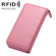 902 Antimagnetic RFID Litchi Texture Women Large Capacity Hand Wallet Purse Phone Bag with Card Slots(Pink) - Antimagnetic RFID Package by PMC TechLife | Online Shopping South Africa | PMC TechLife | Buy Now Pay Later Mobicred