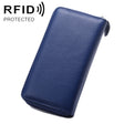 902 Antimagnetic RFID Litchi Texture Women Large Capacity Hand Wallet Purse Phone Bag with Card Slots(Blue) - Antimagnetic RFID Package by PMC TechLife | Online Shopping South Africa | PMC TechLife | Buy Now Pay Later Mobicred