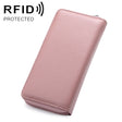 902 Antimagnetic RFID Litchi Texture Women Large Capacity Hand Wallet Purse Phone Bag with Card Slots(Light Pink) - Antimagnetic RFID Package by PMC TechLife | Online Shopping South Africa | PMC TechLife | Buy Now Pay Later Mobicred