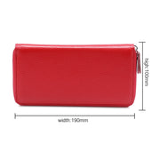 902 Antimagnetic RFID Litchi Texture Women Large Capacity Hand Wallet Purse Phone Bag with Card Slots(Watermelon Red)