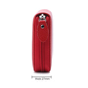 902 Antimagnetic RFID Litchi Texture Women Large Capacity Hand Wallet Purse Phone Bag with Card Slots(Watermelon Red)