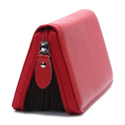 902 Antimagnetic RFID Litchi Texture Women Large Capacity Hand Wallet Purse Phone Bag with Card Slots(Watermelon Red)