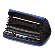 902 Antimagnetic RFID Litchi Texture Women Large Capacity Hand Wallet Purse Phone Bag with Card Slots(Blue)