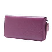902 Antimagnetic RFID Litchi Texture Women Large Capacity Hand Wallet Purse Phone Bag with Card Slots(Purple)